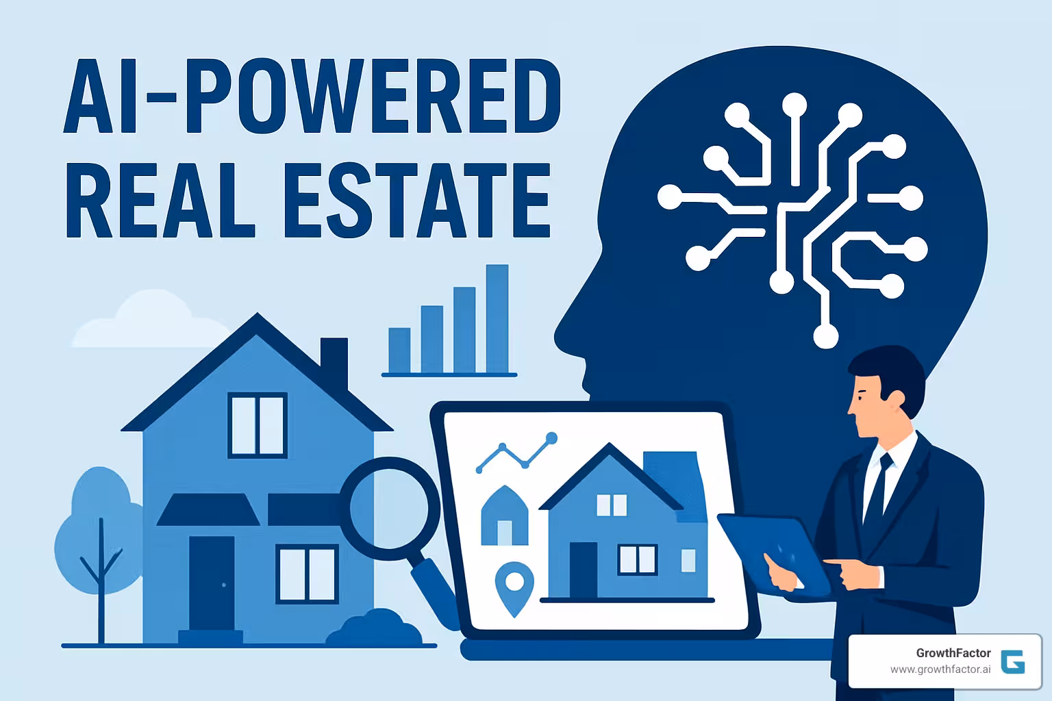 Real estate professionals using AI tools for property analysis and site selection - AI powered real estate