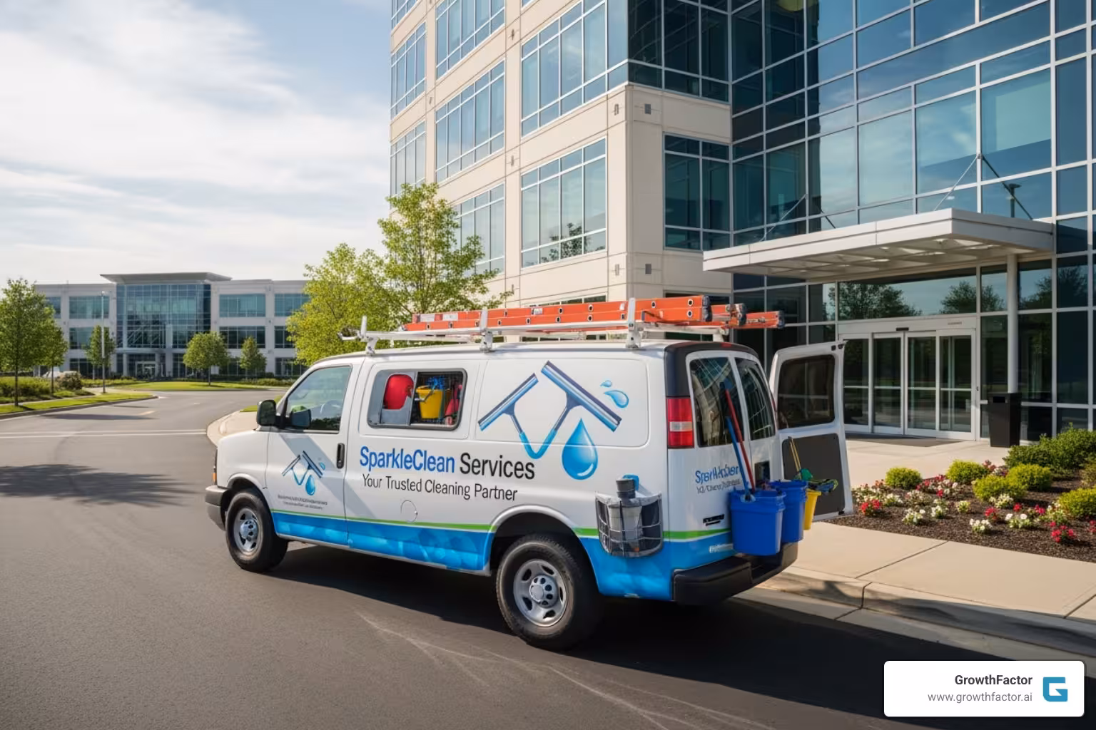 Branded Image One cleaning service vehicle