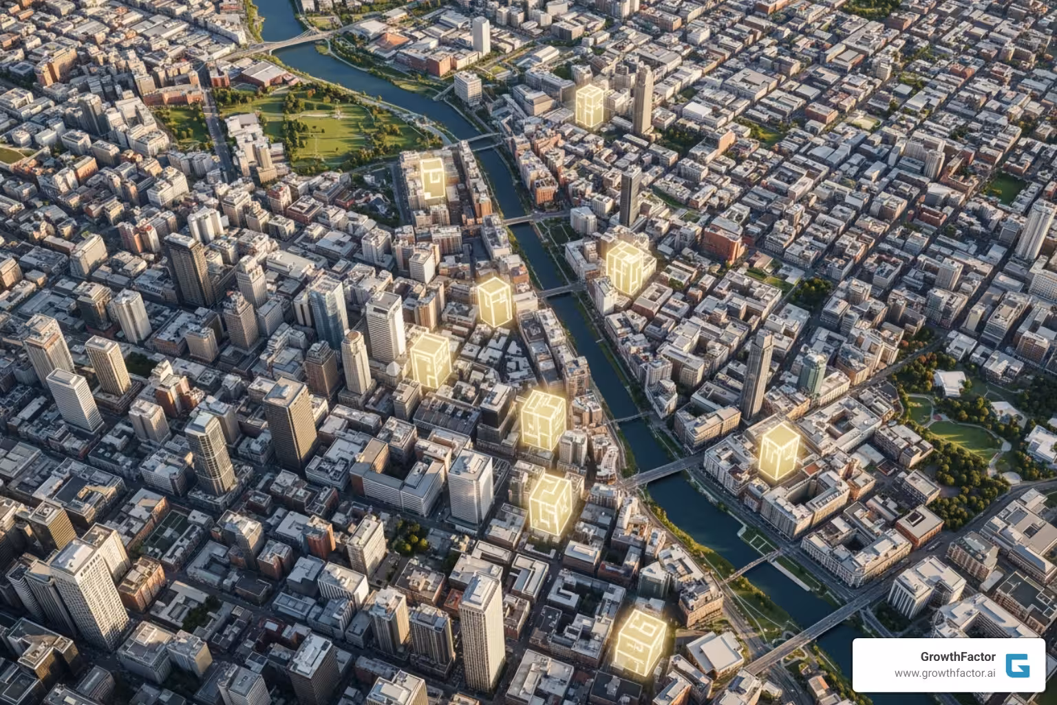 map with highlighted off-market opportunities - Commercial property data