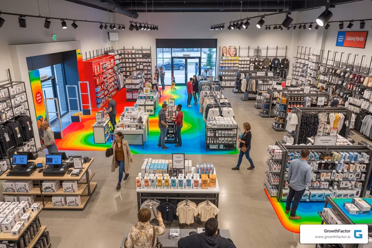 retail store heatmap - footfall traffic