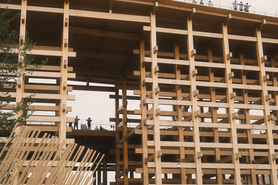 mass timber building under construction - Real estate development insights
