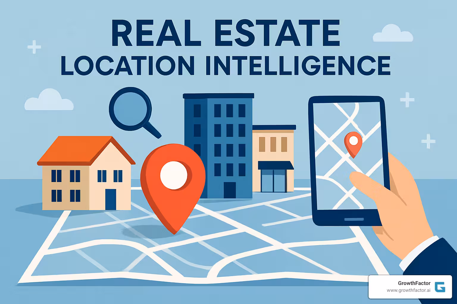 dashboard showing ROI projections and risk assessment for several properties - real estate location intelligence