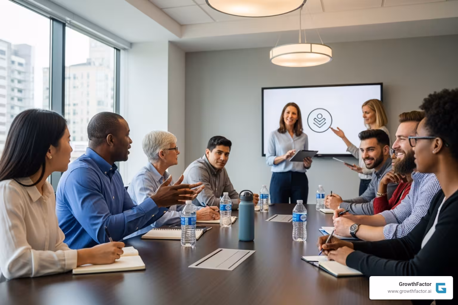 Diverse group of people in a focus group setting - retail market research