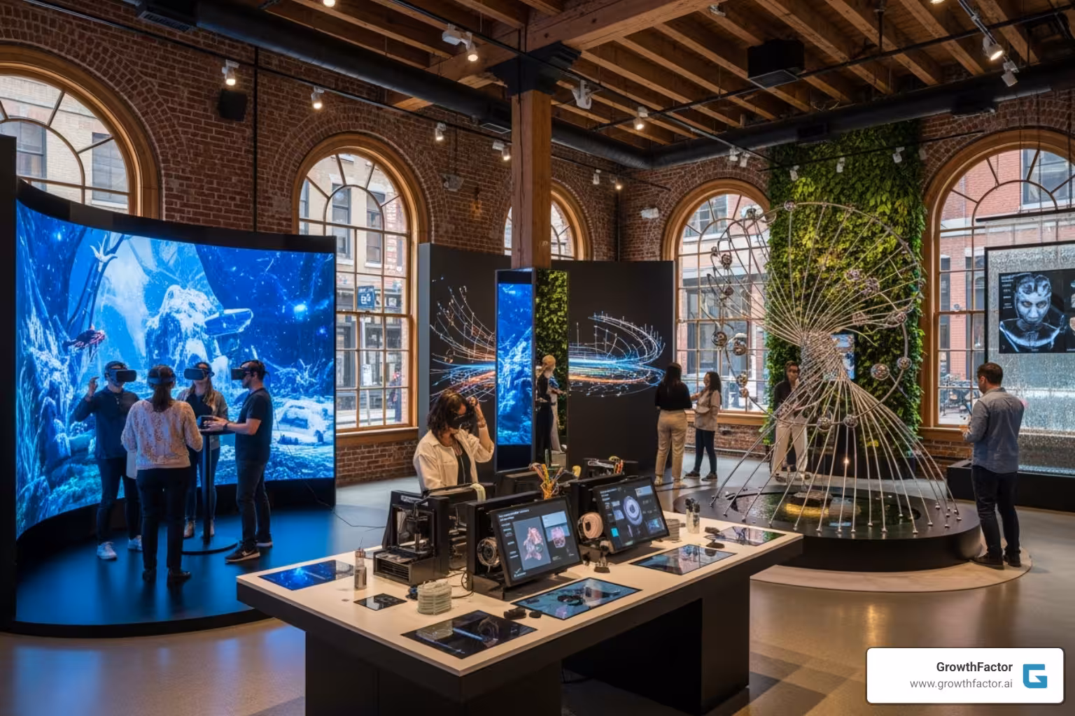 Image of an innovative experiential retail store in a repurposed Boston building - retail site selection Boston