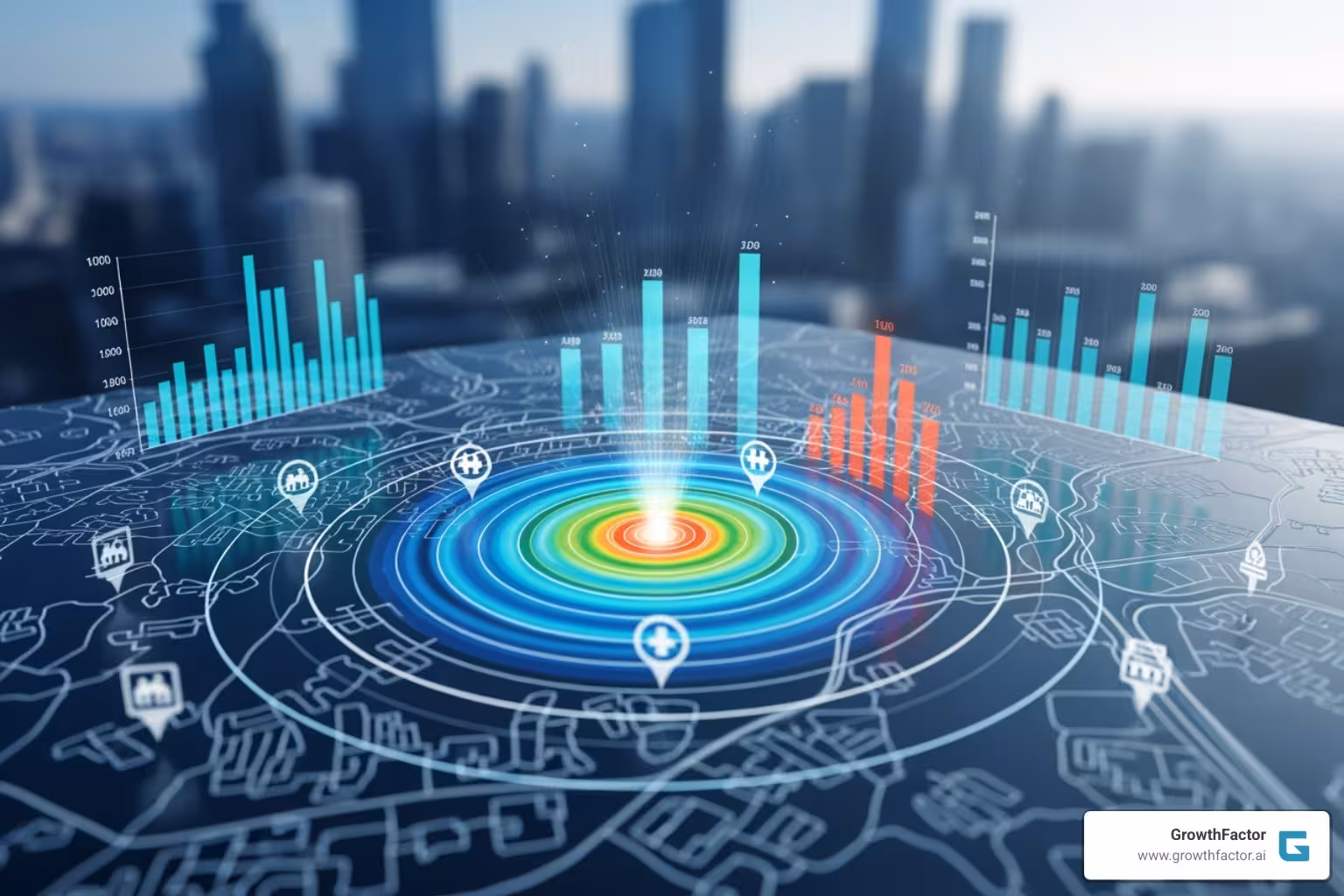 dashboard showing various demographic charts and graphs - Demographic site analysis