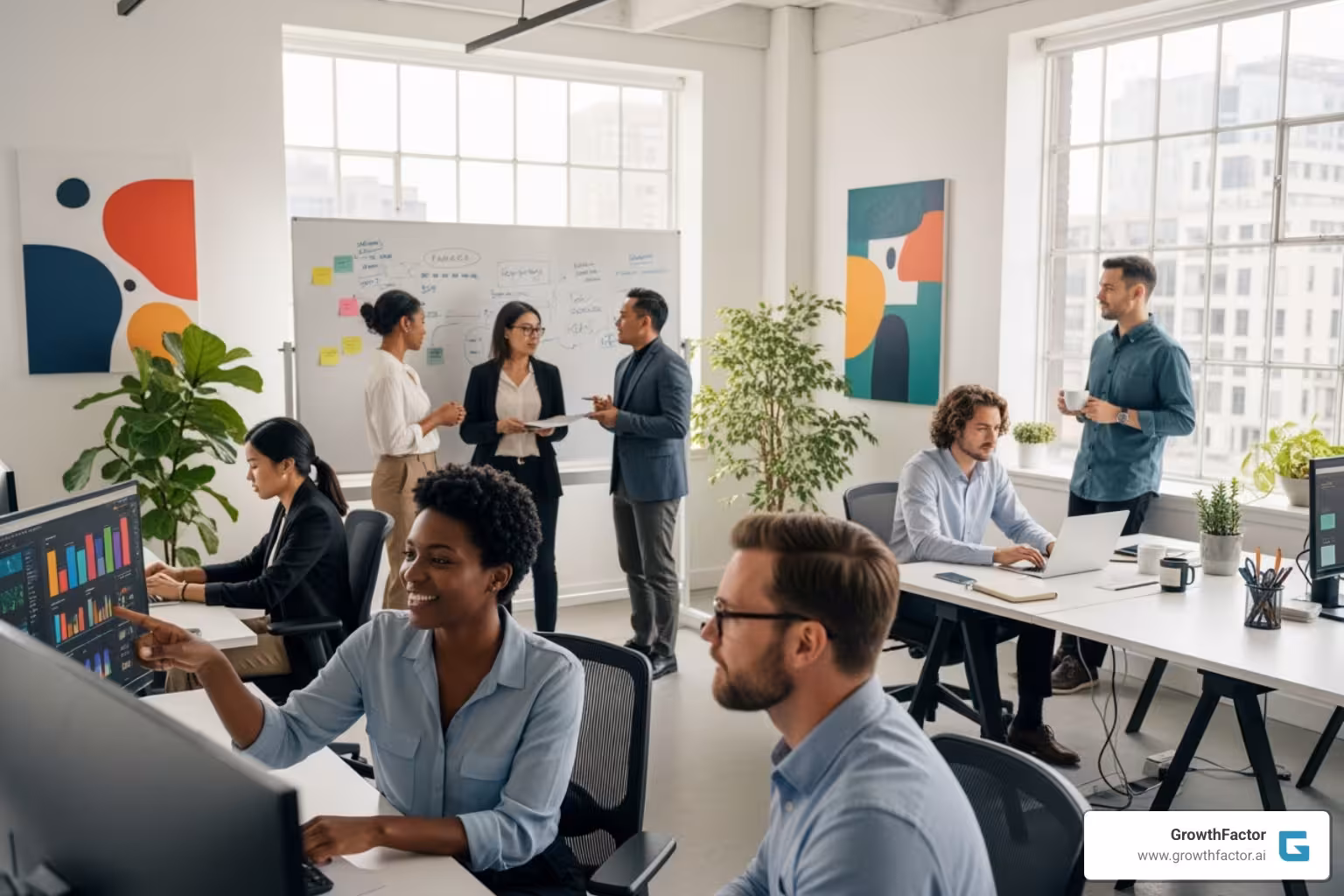 diverse team in office - site selection analyst